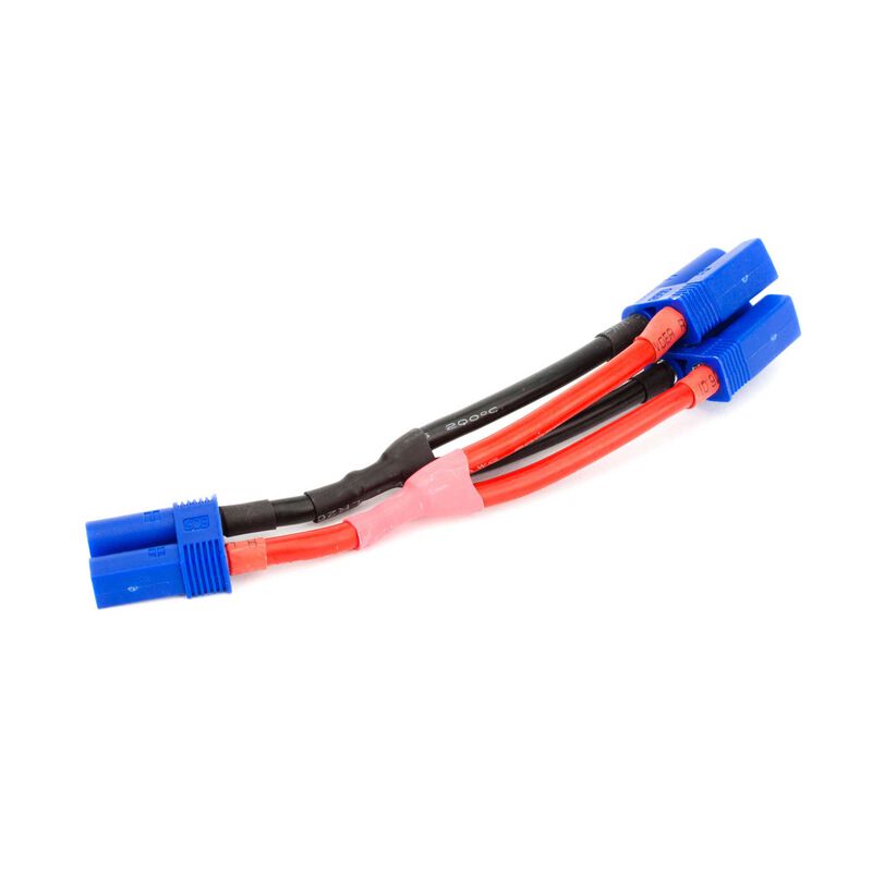3pcs EC5 Plug Parallel Battery Connector Cable EC5 Connector Style Parallel Y-Harness for Quadcopters Multirotors RC LiPo Battery